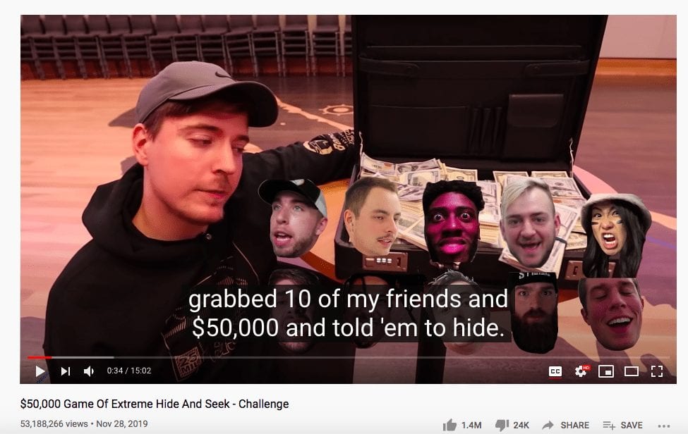 hide and seek YouTube challenge