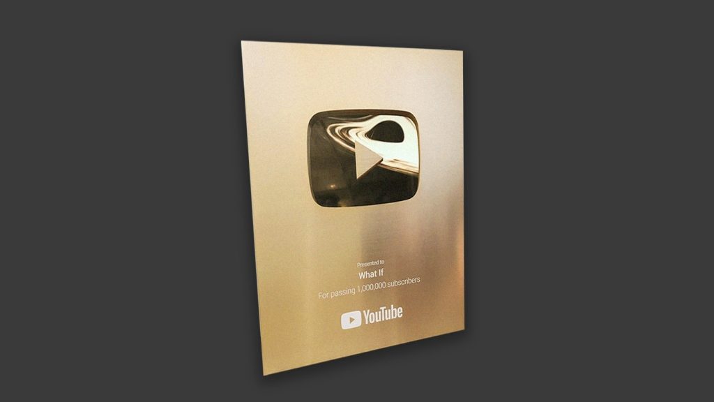 Gold play button