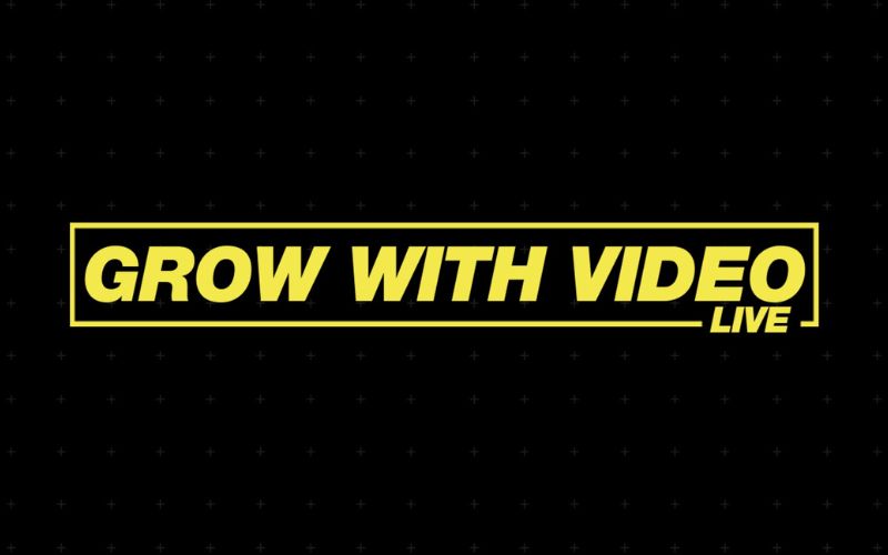 Grow with video live content creator event