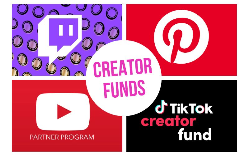 Creator funds YPP, Tiktok, Twitch