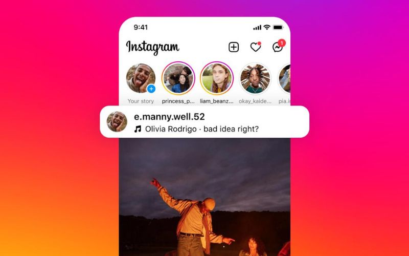 New Instagram feature - music on photo carousels